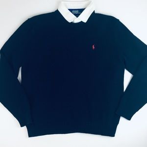 Polo Ralph Lauren Blue Crewneck Sweater GUC Large